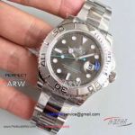Perfect Replica New Rolex Yachtmaster Rhodium Dial 40mm Watch